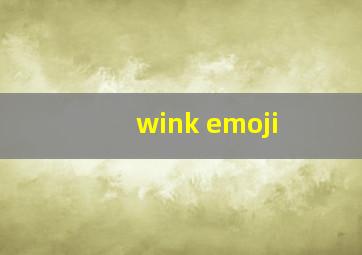 wink emoji